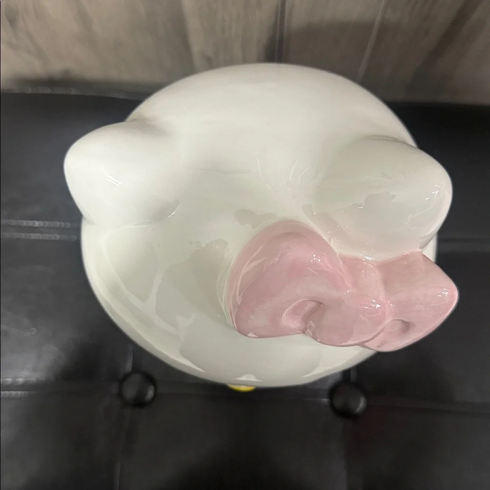 Hello Kitty Blue Sky Clayworks Pink Sculpted 3D Canister Cookie Snack Candy Jar